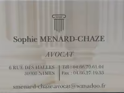 Menard Chaze Sophie Avocat en droit de la famille